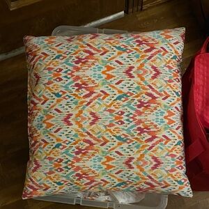 Colorful Geometric Pattern Pillow